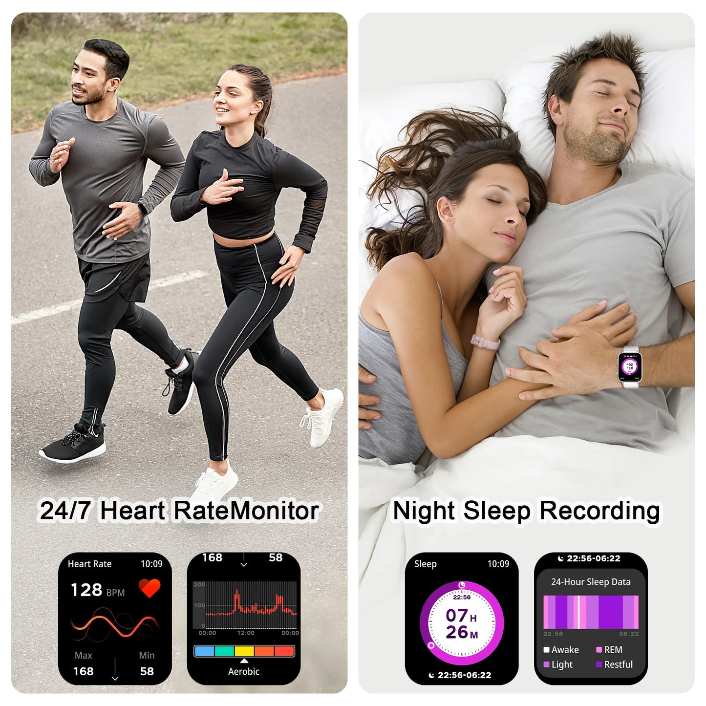 Blackview R30Pro Gray Smartwatch 1.85'' BT Call Waterproof Smart Watch Heart Rate SpO2 Monitor Man Woman Watches for Android IOS
