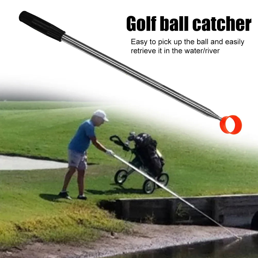 9ft/12ft Golf Ball Retriever Telescopic Comfortable Handle Golf Ball Pickup Stainless Steel Portable Golf Accessories