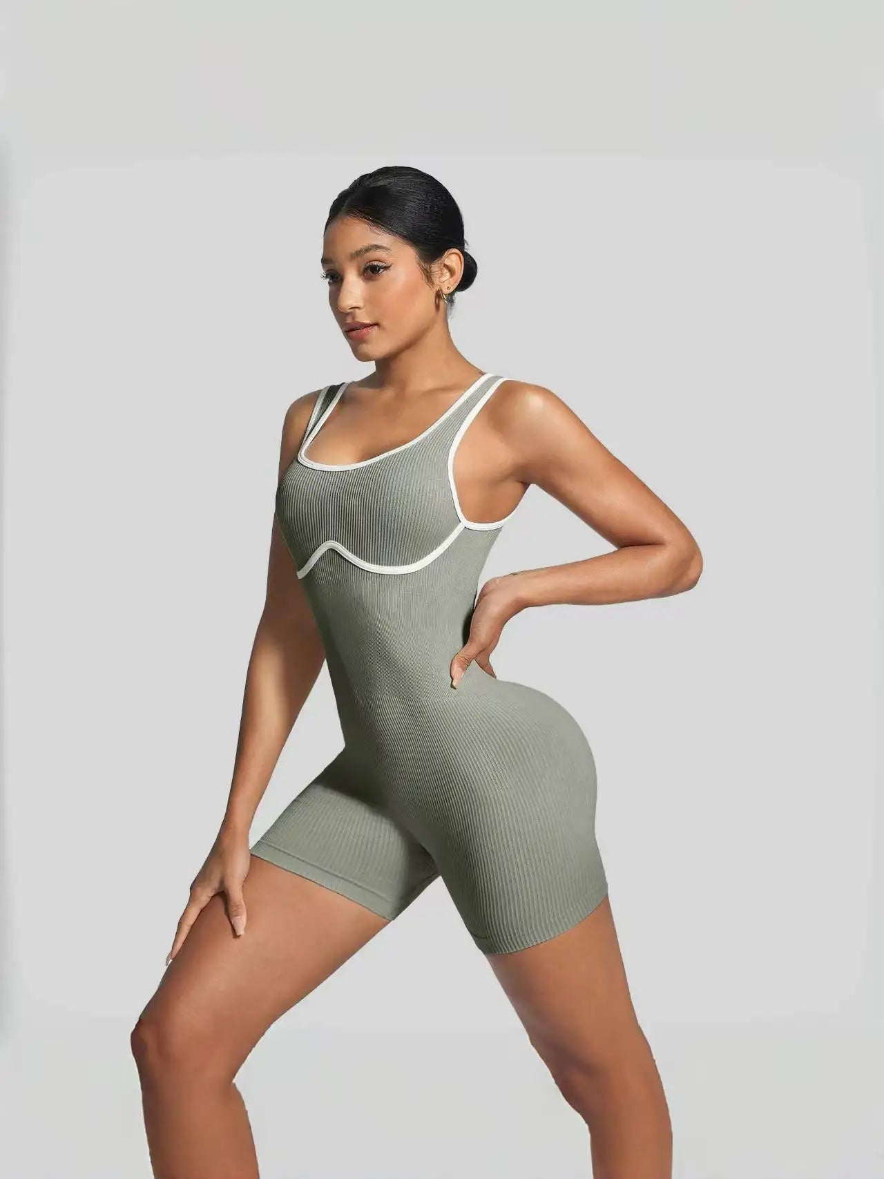 DPSTGYMCN Shockproof Yoga Bodysuit Seamless Sculpting