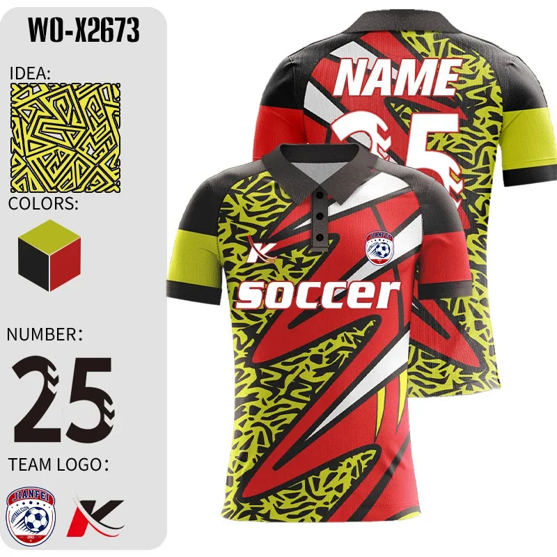 Personalized Custom Soccer Jerseys with Embroidered Logo for Teams