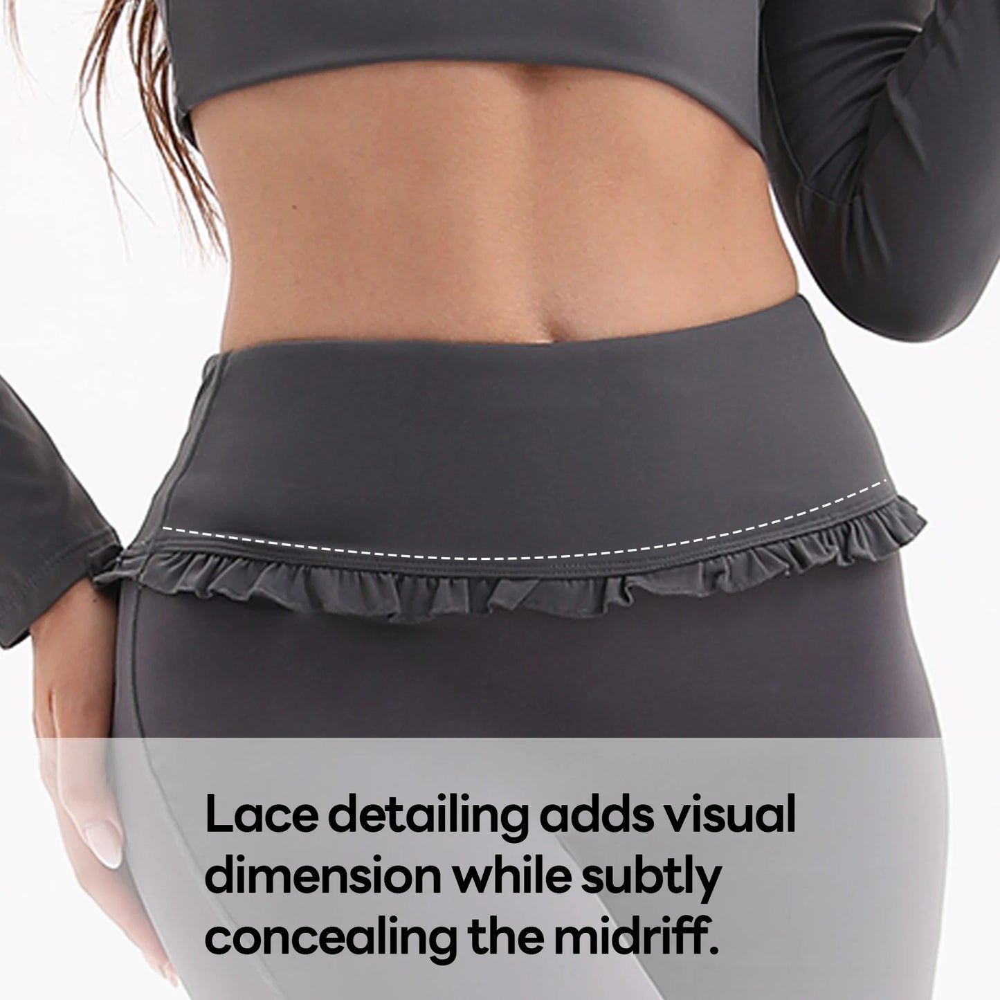 Jiangxi Floral Lace Yoga Set With High Waist Flare Pants