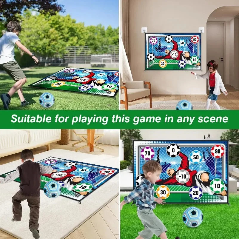 Soccer Game Mat Set for Kids Outdoor Indoor Fun